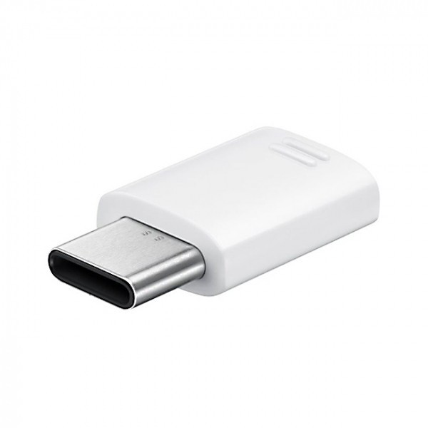 Adaptor Date si Incarcare microUSB - USB-C Samsung, Alb EE-GN930BWEGWW