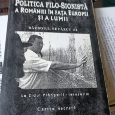 POLITICA FILO SIONISTA A ROMANIEI IN FATA EUROPEI SI A LUMII