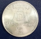 (A151) MONEDA DIN ARGINT GERMANIA - 5 MARK 1971, LIT. D, ALBRECHT DURER
