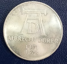 (A151) MONEDA DIN ARGINT GERMANIA - 5 MARK 1971, LIT. D, ALBRECHT DURER