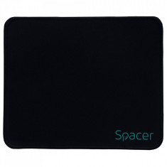 MousePAD SPACER, cauciuc si material textil, 220 x 180 x 2 mm, negru "SP-PAD-S"