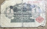 BNKSTR01DE Bancnotă Germania Imperială (WWI) - 1 Mark 1914, Darlehnskassenschein, de colecție