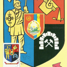 TSV* - MAXIMA HUNEDOARA - STEMA JUDETULUI HERALDICA `78 STAMPILA 2