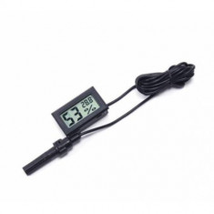 Termometru higrometru LCD -50 ~ +70°C; 10-99%; cu sonda ce poate testa anumite locuri de umiditate