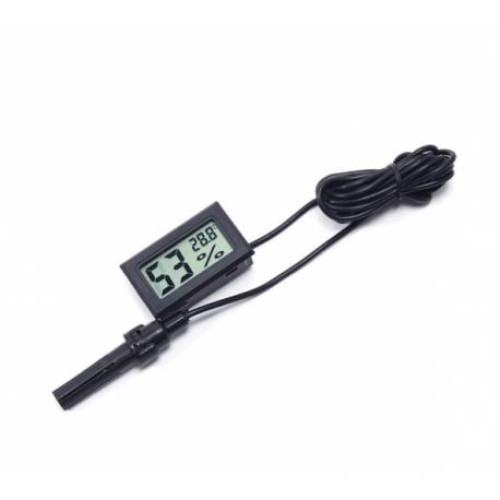 Termometru higrometru LCD -50 ~ +70&deg;C; 10-99%; cu sonda ce poate testa anumite locuri de umiditate