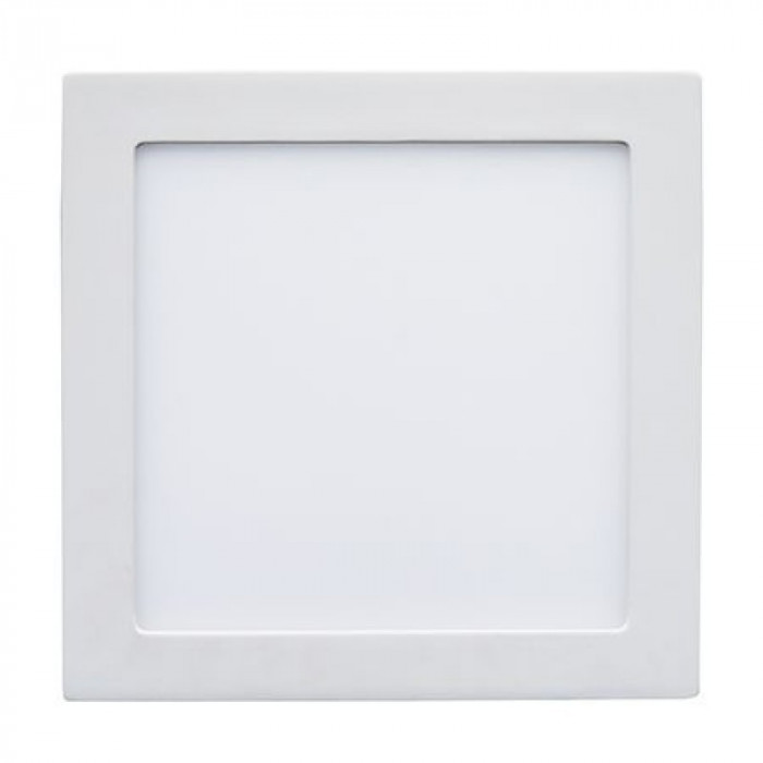 Aplica LED patrata incorporabila, 6 W, temperatura culoare alb cald