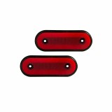 Lampa gabarit catadioptru cu LED 12V/24V set 2buc - Rosu Oval Garage AutoRide
