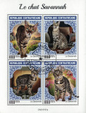Timbre Africa Centrala 2021, Fauna, Pisici/Colita, Straine Dupa 1950