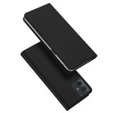 Husa flip motorola moto g54, dux ducis skin pro, smart pro magnet, negru