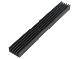 Radiator extrudat cu aripioare negru 150x21x10mm