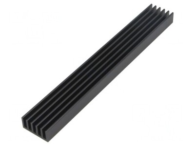 Radiator extrudat cu aripioare negru 150x21x10mm foto