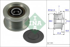 Fulie alternator LEXUS IS II; TOYOTA AURIS, AVENSIS, COROLLA, COROLLA VERSO, DYNA, HIACE IV, HILUX VIII, LAND CRUISER 90, LAND CRUISER PRADO, RAV 4 II foto