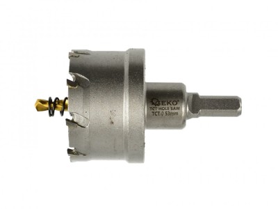 Carota pentru metal cu burghiu de ghidaj, 53 mm, Geko G39690 foto