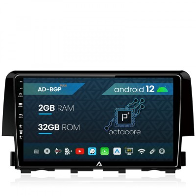 Navigatie Honda Civic (2015+), Android 12, P-Octacore 2GB RAM + 32GB ROM, 9 Inch - AD-BGP9002+AD-BGRKIT004 foto