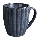 Cana D4014B, portelan, gri inchis, 320 ml