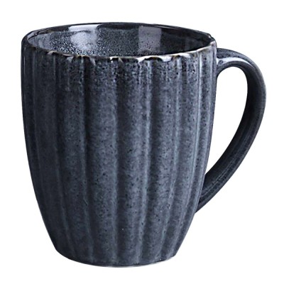 Cana D4014B, portelan, gri inchis, 320 ml foto