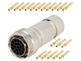 Conector Circular Crimpat pe Cablu 19 PIN RT360 Mufă Mamă