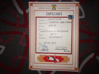 Diploma An 2011 De La Ministerul Educatiei Cercetarii Si Inovarii