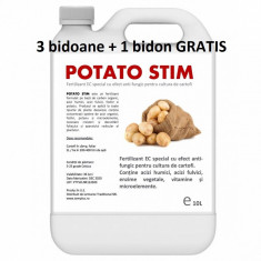 Pachet promotional Fertilizant EC special cu efect antifungic pentru cultura de cartofi Potato Stim 10 L 3+1 GRATIS