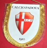 Fanion fotbal - CALCIO PADOVA (ITALIA) - folie de protectie si dimensiuni mari 30X20 cm
