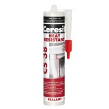 Silicon Ceresit CS 38, negru, rezistent la temperatura, 280 ml