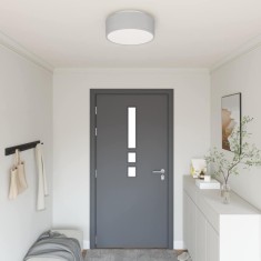 vidaXL Lampă de tavă Gri 38 x 38 x 13,5 cm țesătură 42001208