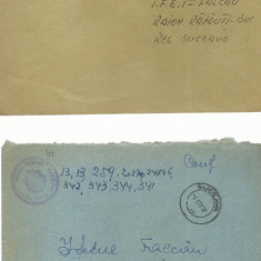AMS# - LOT 4 PLICURI CIRCULATE INTRE LOCALITATI DIN BUCOVINA 1958, 1959
