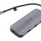 Hub USB HDMI soclu,USB A soclu x3,USB C soclu,USB C mufă - Hub USB HDMI cu multiple porturi