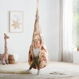 Cumpara ieftin Hamac maro/bej cu tematică de peșteră suspendată Pooh, 70/150/70 cm