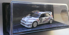 Macheta Toyota Corolla WRC Rally Tour de Corse 2000 Loeb - Altaya raliu 1/43 foto