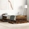 vidaXL Cadru de pat cu headboard Lemn vechi 75 x 190 cm Lemn compozit 3329306
