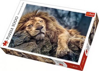 Puzzle Trefl 1000 Leu Dormind foto