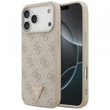Husa MagSafe pentru Apple iPhone 18 Pro Max, Guess, 4G Triangle Strass, Roz