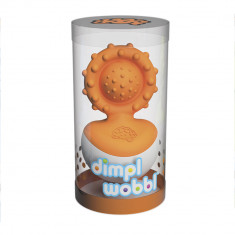 Jucarie senzoriala Dimpl Wobbl Fat Brain Toys - Orange foto