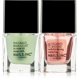Nails Inc. Treatment Number Ones lac de unghii de baza si superioara mini