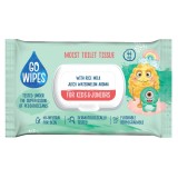 Hartie igienica umeda pentru copii, 44 bucati, Go Wipes
