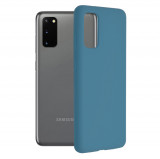 Cumpara ieftin Husa pentru Samsung Galaxy S20 4G / S20 5G, Techsuit Soft Edge Silicone, Denim Blue