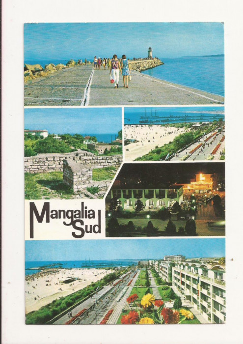 CA7 Carte Postala - Mangalia Sud, circulata 1971