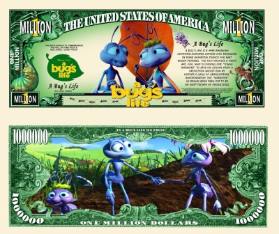 !!! SUA = FANTASY NOTE (TJ6) = DESENE ANIMATE : A BUGS LIFE - 2022 - UNC foto