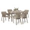 Set mobilier de grădină Evyon 6+1 cappuccino