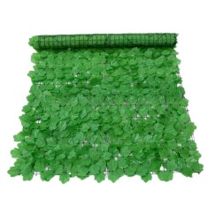 Gard viu artificial FomoX, frunze de artar verde deschis, 300x100cm, pentru interior/exterior