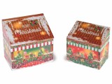Cumpara ieftin Set 2 cutii decor Craciun 18x12.5x18 cm, 15x10x15 cm