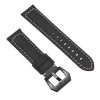Curea piele naturala compatibila Xiaomi Watch S1, Telescoape QR, 22mm, Negru Mat