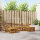 vidaXL Seturi de canapele 6 pcs natural Lemn Solid de Acacia 3375234