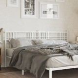 Cumpara ieftin Gossi tablie de pat metalica, alb, 200 cm