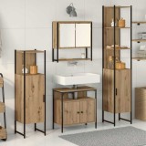 Cumpara ieftin Set de mobilier pentru baie 4 buc. Stejar Artizanal