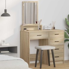 vidaXL Masă de toaletă Stejar Sonoma 50 x 41 x 140 cm Lemn compozit