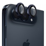 Folie de protectie Camera Spate Blueo Sapphire Crystal pentru Apple iPhone Duo, Sticla Securizata, Albastra