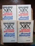 Donul Liniștit Vol. 1-4, Mihail Șolohov - Roman, Editura Univers 1986, Coperta Cartonată