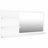 Oglindă de baie, alb, 90 x 10,5 x 45 cm, PAL, vidaXL